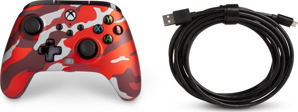 Pad PowerA XS Enhanced Metallic Red Camo (1518910-01)
