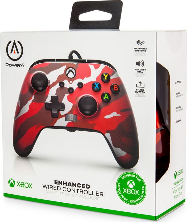 Pad PowerA XS Enhanced Metallic Red Camo (1518910-01)