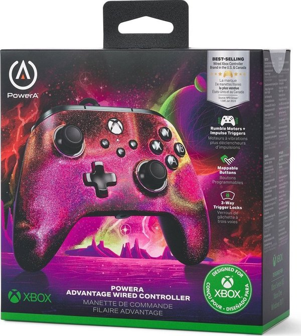 Pad PowerA PowerA XS Pad przewodowy Advantage Sparkle