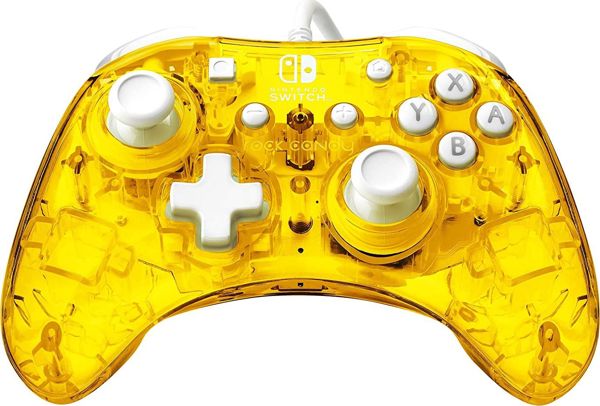 PDP Ενσύρματο Χειριστήριο Rock Candy Mini για Nintendo Switch - Κίτρινο, Εργονομικός Σχεδιασμός, Με Αποσπώμενο Καλώδιο