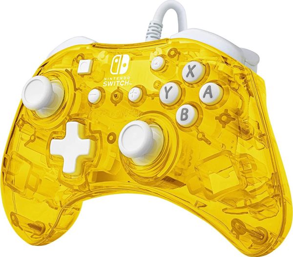 PDP Ενσύρματο Χειριστήριο Rock Candy Mini για Nintendo Switch - Κίτρινο, Εργονομικός Σχεδιασμός, Με Αποσπώμενο Καλώδιο