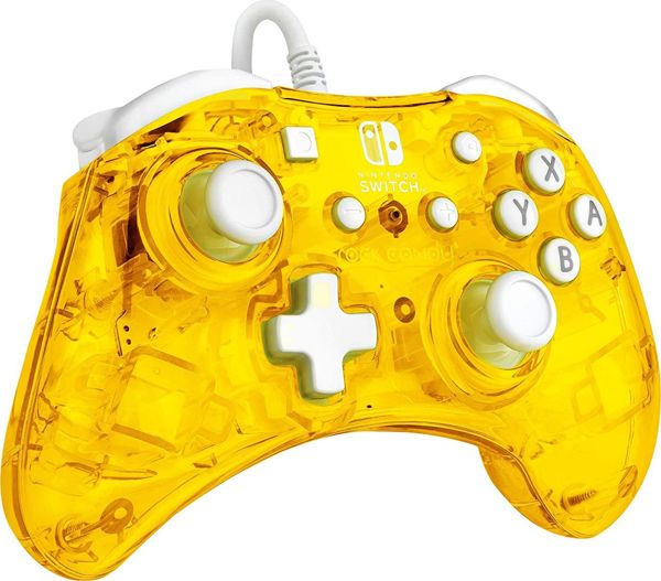 PDP Ενσύρματο Χειριστήριο Rock Candy Mini για Nintendo Switch - Κίτρινο, Εργονομικός Σχεδιασμός, Με Αποσπώμενο Καλώδιο