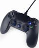 Gembird JPD-PS4U-01 Ενσύρματο Χειριστήριο για PS4 & PC, Διπλή Δόνηση, LED Φωτισμός & Καλώδιο 3m