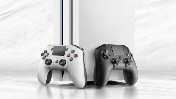 Flashfire P201W Ασύρματο Χειριστήριο Bluetooth για PS4 και PC - Λευκό