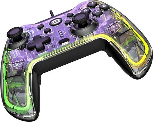 Canyon GPW-02 Ασύρματο Bluetooth Gamepad για Nintendo Switch, Android & Windows με Φωτισμό RGB, Μαύρο