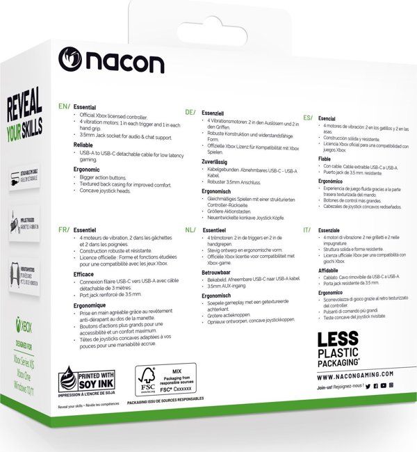 Pad Nacon NACON XS ενσύρματο EVOL-X, λευκό