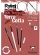 Paint-On Blok A4 250gram Terra Cotta, 20 ark, Toplimet