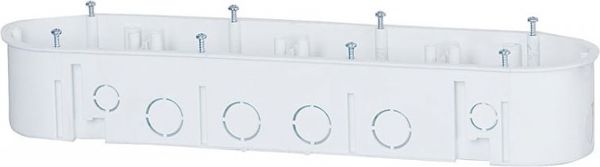 Pak-plast Κουτί Εντοιχισμού PK4X60WT, Πλαστικό, Φ60, Βάθος 44mm, Λευκό