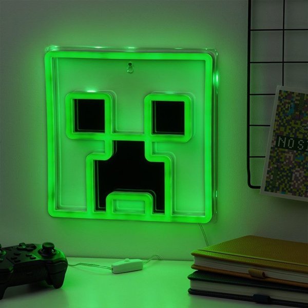 Paladone Φωτιστικό Νέον Minecraft Creeper LED για τοίχο