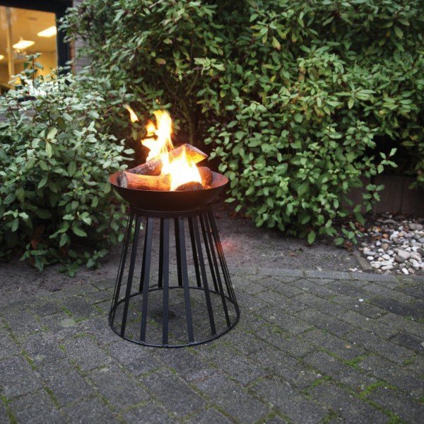 Esschert Design Πυράκτωσης Κήπου Fire Basket/Fire Bowl Περιστρεφόμενο 40x40x55cm