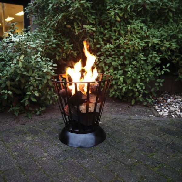 Esschert Design Πυράκτωσης Κήπου Fire Basket/Fire Bowl Περιστρεφόμενο 40x40x55cm