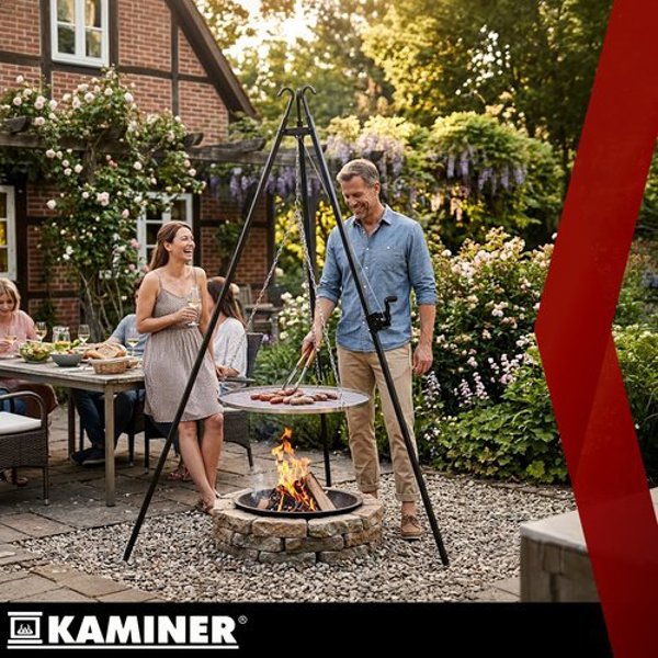 Palenisko ogrodowe Kaminer Grill ogrodowy trjng 190x70cm Kaminer