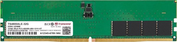 Transcend JetRam Μνήμη DDR5 32GB 5600MHz CL46 JM5600ALE-32G