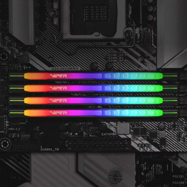 Μνήμη Patriot Viper Steel RGB, DDR4, 64 GB, 3600MHz, CL20 (PVSR464G360C0K)