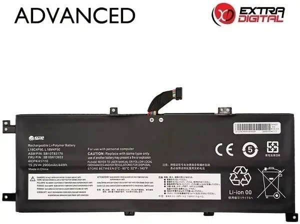 Pamięć do laptopa PNY Nešiojamo kompiuterio baterija LENOVO L18M4P90, 2900mAh, Extra Digital Advanced