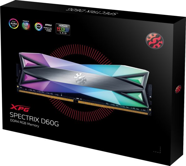 Μνήμη ADATA XPG Spectrix D60G, DDR4, 16 GB, 3600MHz, CL18 (AX4U360016G18I-ST60)