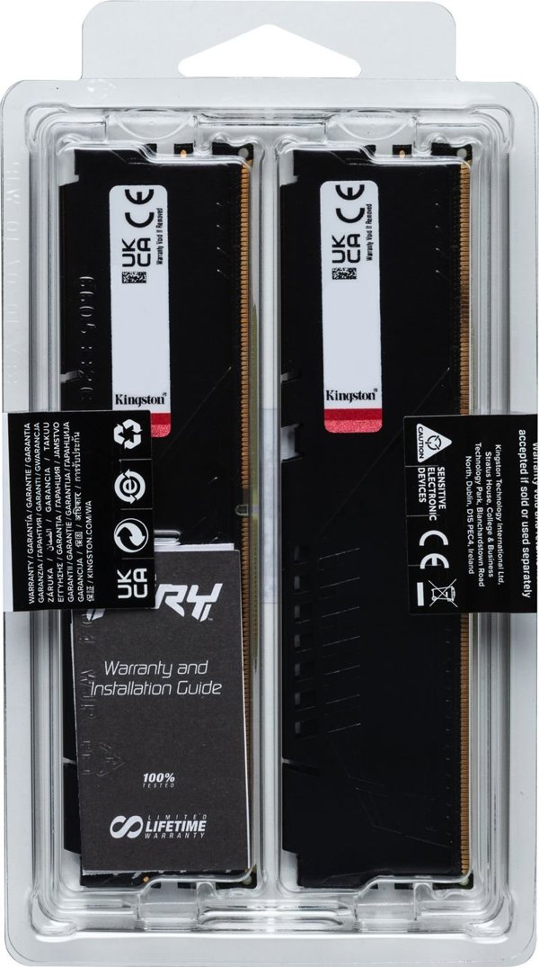 Μνήμη Kingston Fury Beast DDR5 32 GB 6000MHz CL36 (KF560C36BBEK2-32)