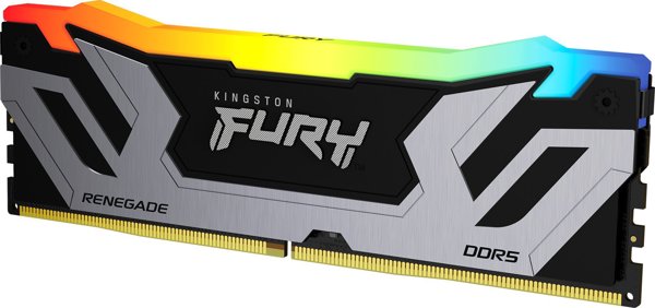 Kingston Fury Renegade RGB Μνήμη RAM DDR5 24GB 8400MHz CL40 (KF584CU40RSA-24)