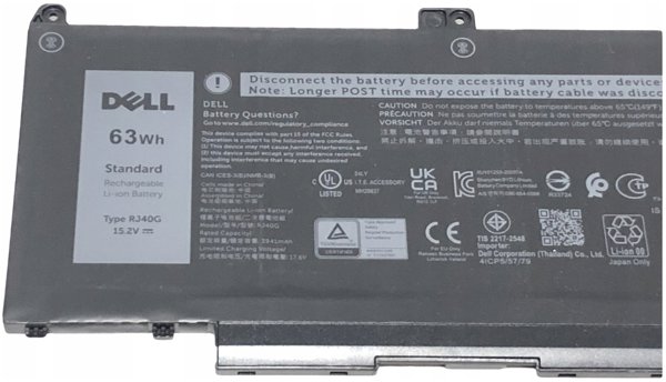 Μπαταρία φορητού υπολογιστή Dell BTRY,PRI,63WHR,4C,LITH,BYD