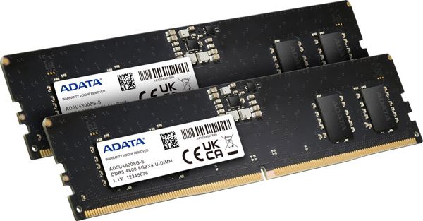 ADATA DDR5 Μνήμη, 16 GB, 4800MHz, CL40 (AD5U48008G-DT)