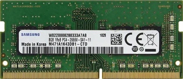 Μνήμη Laptop Samsung SO-DIMM 8GB DDR4 2666MHz