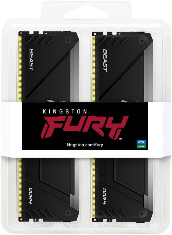 Pamiec Kingston 32GB (16GBx2) DDR4 3600 MHz PC/serveris Registered No ECC No