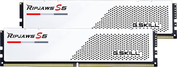 G.Skill Ripjaws S5 Μνήμη RAM DDR5 64GB (2x32GB) 5600MHz CL36 - Λευκό (F5-5600J3636D32GX2-RS5W)