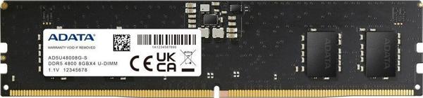 Pamiec ADATA DDR5, 8 GB, 4800MHz, CL40 (AD5U48008G-S)
