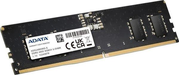 Pamiec ADATA DDR5, 8 GB, 4800MHz, CL40 (AD5U48008G-S)