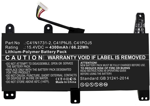 Μπαταρία CoreParts για Laptop 66.22Wh Li-Polymer
