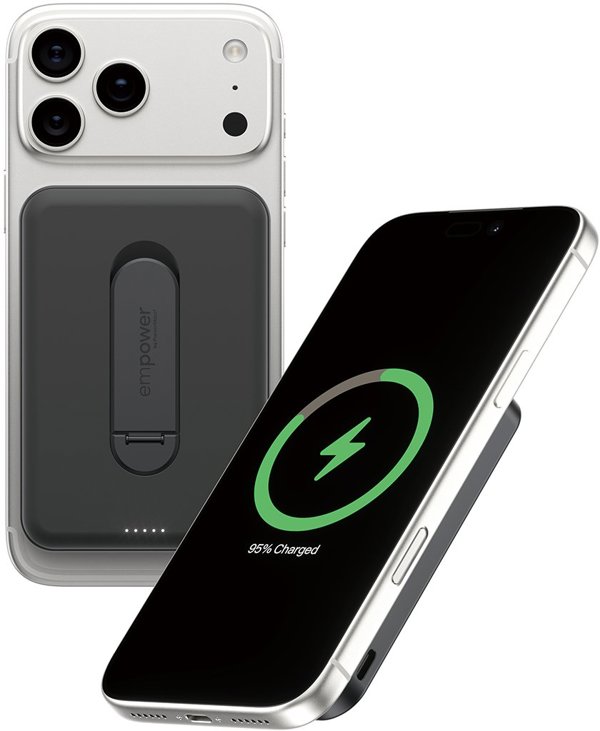 PanzerGlass empower Powerbank w. Spin Stand 5000mAh Space Black