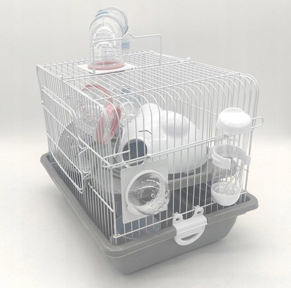 Panama Pet Rodent Cage, 35,5x26,6x27,5 cm, λευκό/γκρι 8039672 5904479506351