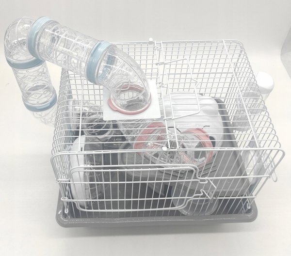 Panama Pet Rodent Cage, 35,5x26,6x27,5 cm, λευκό/γκρι 8039672 5904479506351