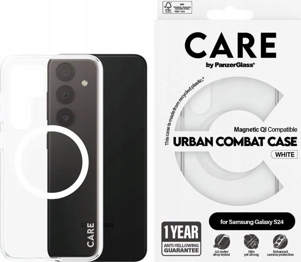 PanzerGlass CARE από PanzerGlass Flagship QI Θήκη Sam S24 διάφανο/transparent 1153