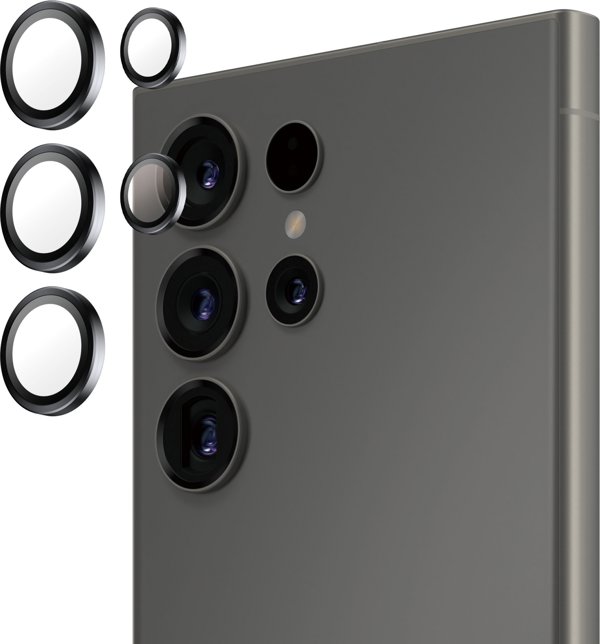PanzerGlass Hoops Προστατευτικό Φακού Κάμερας για Samsung Galaxy S25 Ultra, Μαύρο
