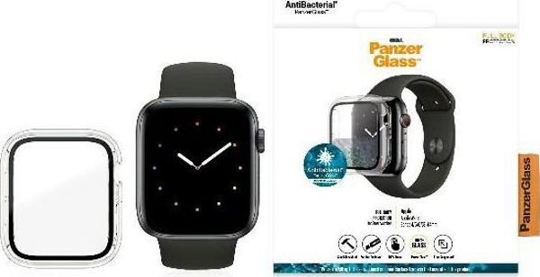 PanzerGlass Προστατευτικό Οθόνης Full Body για Apple Watch 4/5/6/SE 44mm, Αντιβακτηριδιακό Γυαλί