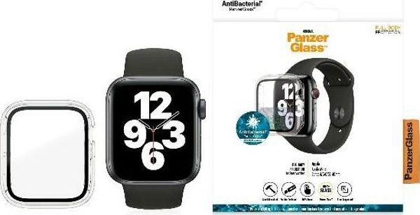 PanzerGlass Προστατευτικό Γυαλί Full Body για Apple Watch 4/5/6/SE 40mm, Αντιβακτηριδιακό, Διαφανές