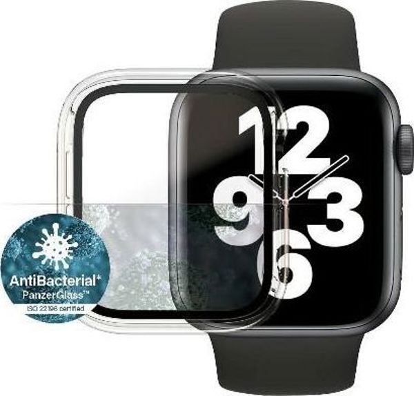 PanzerGlass Προστατευτικό Γυαλί Full Body για Apple Watch 4/5/6/SE 40mm, Αντιβακτηριδιακό, Διαφανές