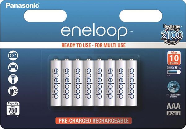 Panasonic Akumulator Eneloop AAA / R03 750mAh 8 szt.