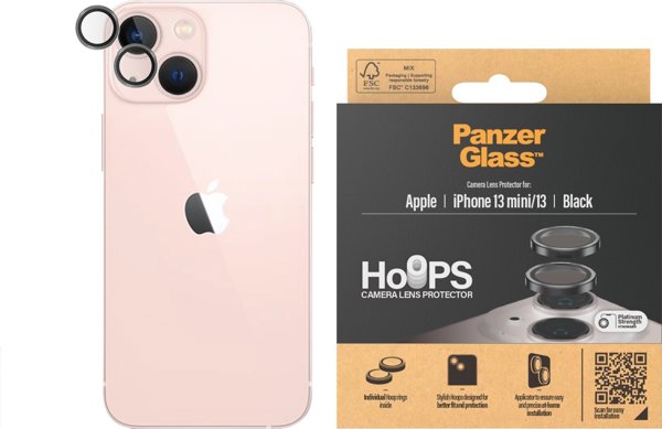 PanzerGlass PanzerGlass Hoops Lens Protector iPhone 13 mini, 13 Black