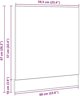 Πάνελ Πλυντηρίου Πιάτων "Lyon" Μαύρη Δρυς 60x1,5x67 cm