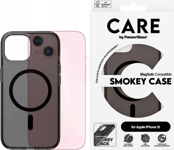 PanzerGlass CARE by PanzerGlass Flagship Case iPhone  15 6.1" dymny/smokey MagSafe 1161