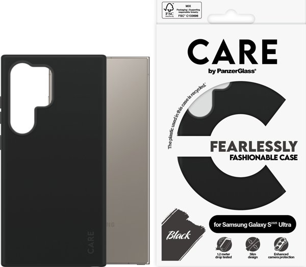 ΘΗΚΗ ΦΡΟΝΤΙΔΑΣ PANZERGLASS FASH ΜΑΥΡΟ SAMSUNG GALAXY S 2025 ULTR