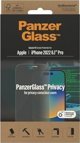 PanzerGlass Screen Protector Privacy Classic Fit για iPhone 14 Pro - Αντιβακτηριακό & Ανθεκτικό