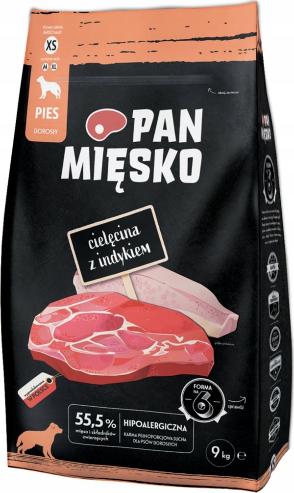 Pan Miesko XS Μοσχαρίσιο Κρέας 9 kg
