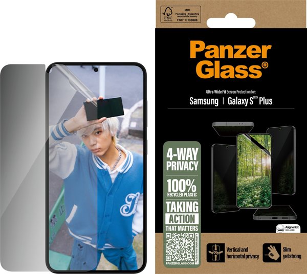 PanzerGlass ECO MATRIX Προστατευτικό Οθόνης 4-Way Privacy για Samsung Galaxy S25 Plus