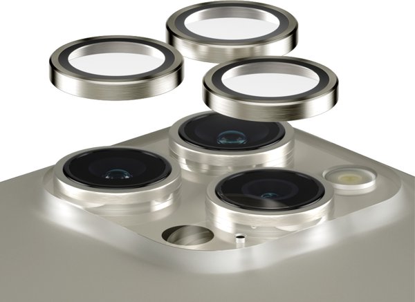 PanzerGlass PanzerGlass Hoops iPhone 15 Pro, Pro Max Natural Metal