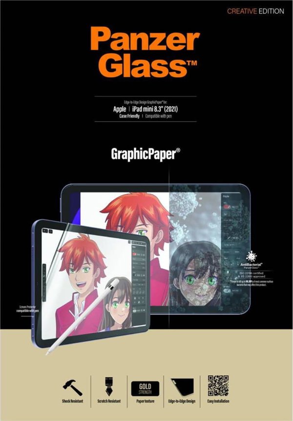 Προστατευτικό Φιλμ PanzerGlass IPAD MINI 8.3 2021 PanzerGlass GraphicPaper Συμβατό με Θήκη Αντιβακτηριακό