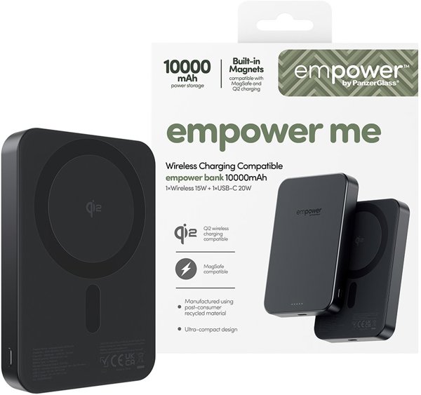 PanzerGlass empower Powerbank 10000mAh Space Black