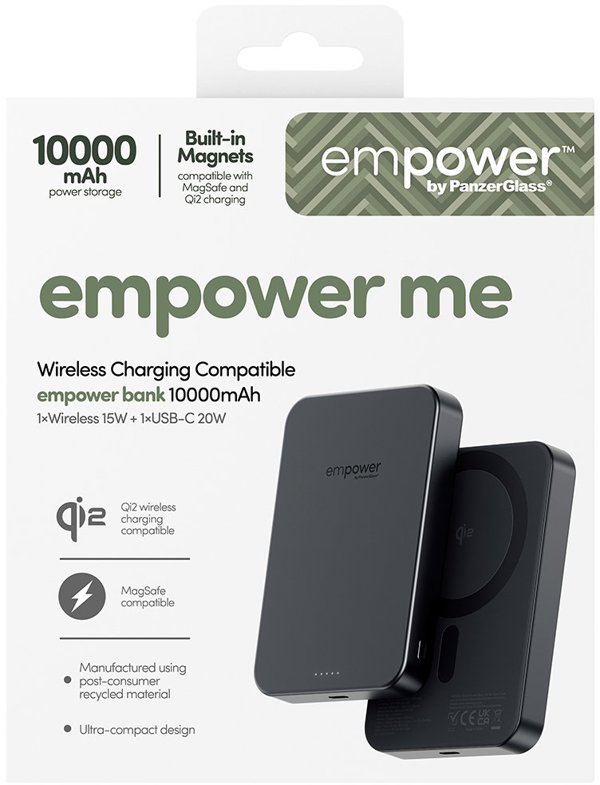 PanzerGlass empower Powerbank 10000mAh Space Black